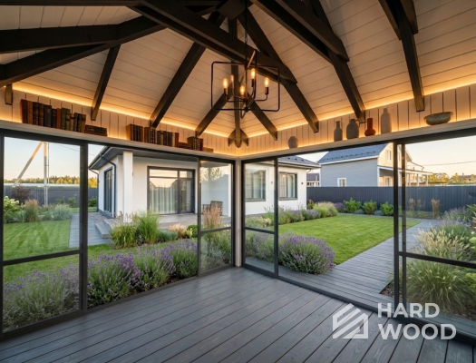 Уличная беседка деревянная №100 - фото 2293